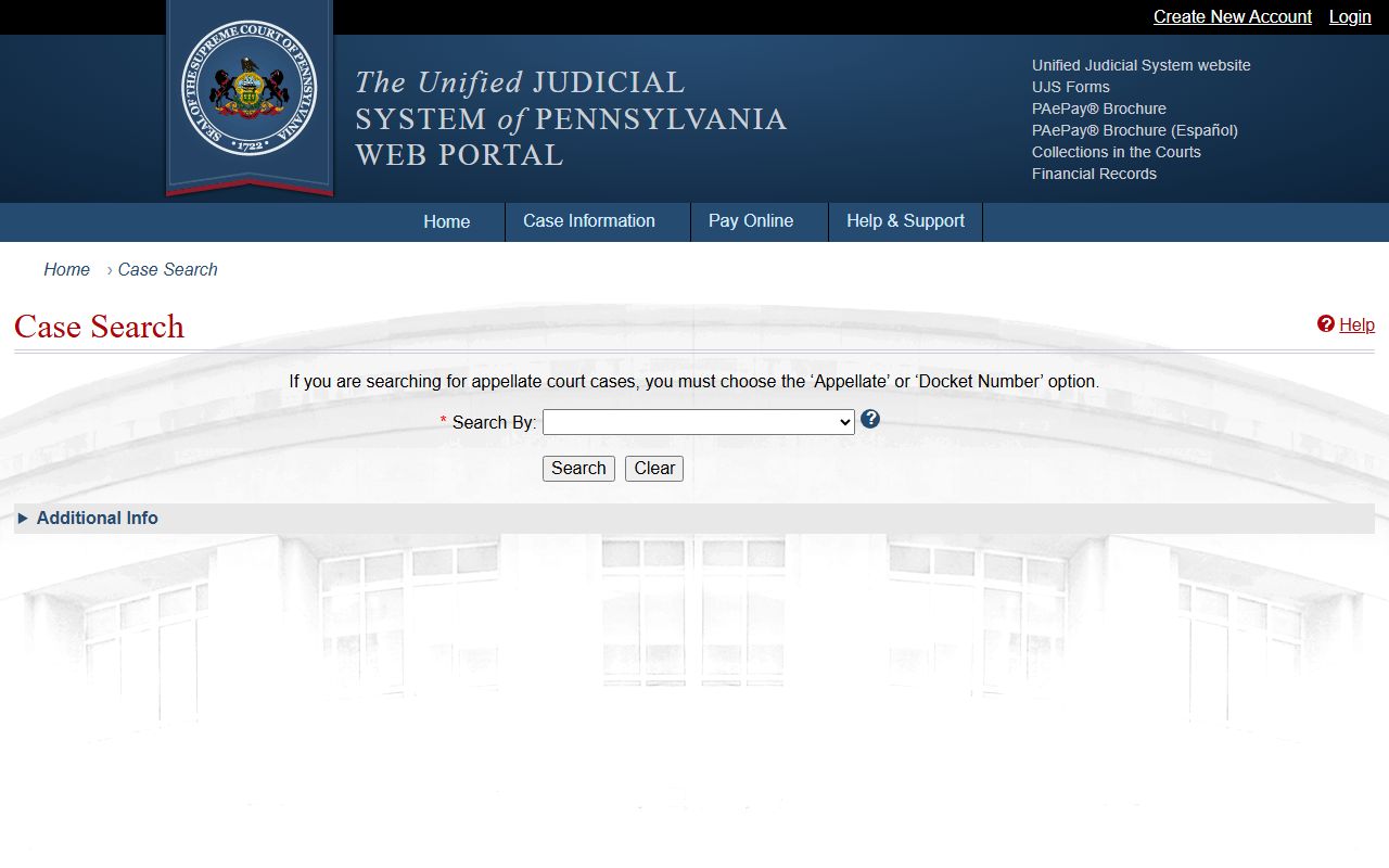 Monroe County court records after arrest in Pennsylvania UJS Case Search